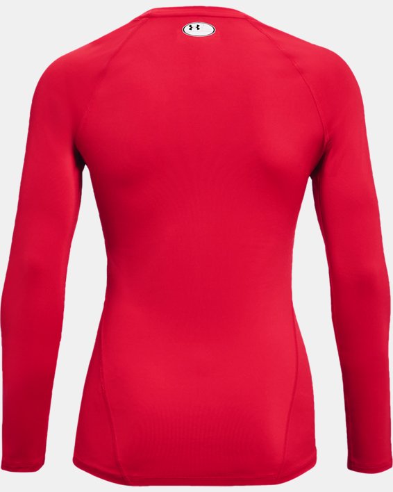 Women's HeatGear® Compression Long Sleeve, Red, pdpMainDesktop image number 5